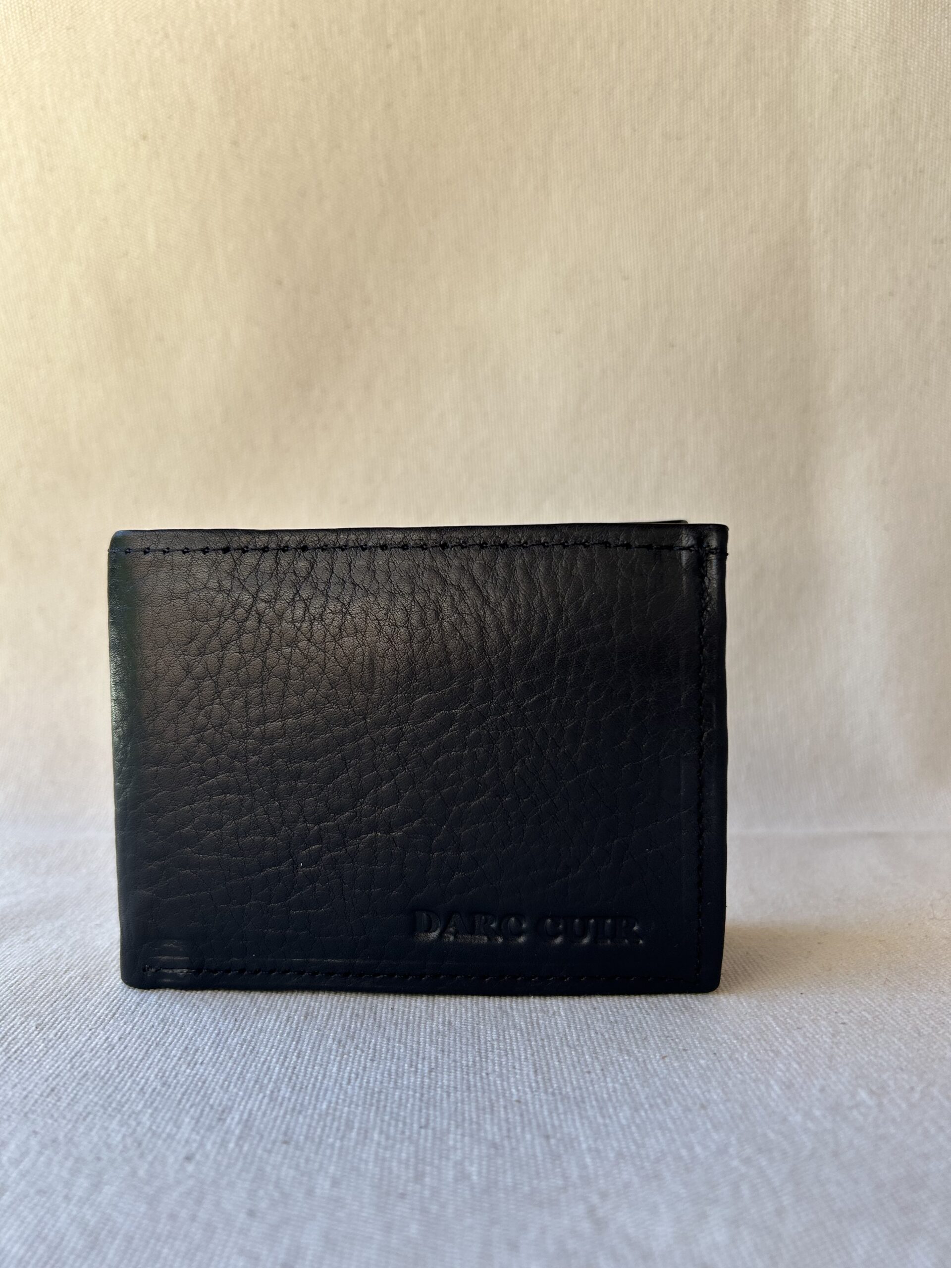 Billetera de cuero con tarjetero desmontable art 2051(negro)